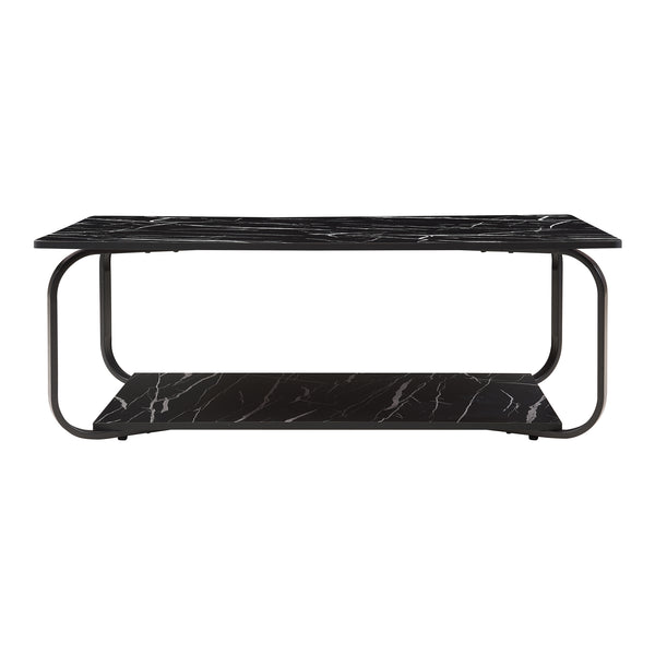 Sofabord Kolta 120x60x43 cm marmorlook [en.casa]