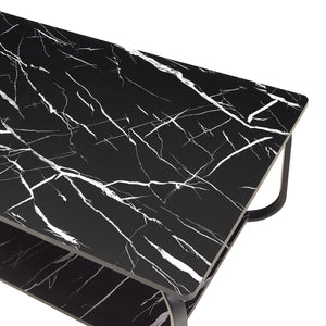 Sofabord Kolta 120x60x43 cm marmorlook [en.casa]