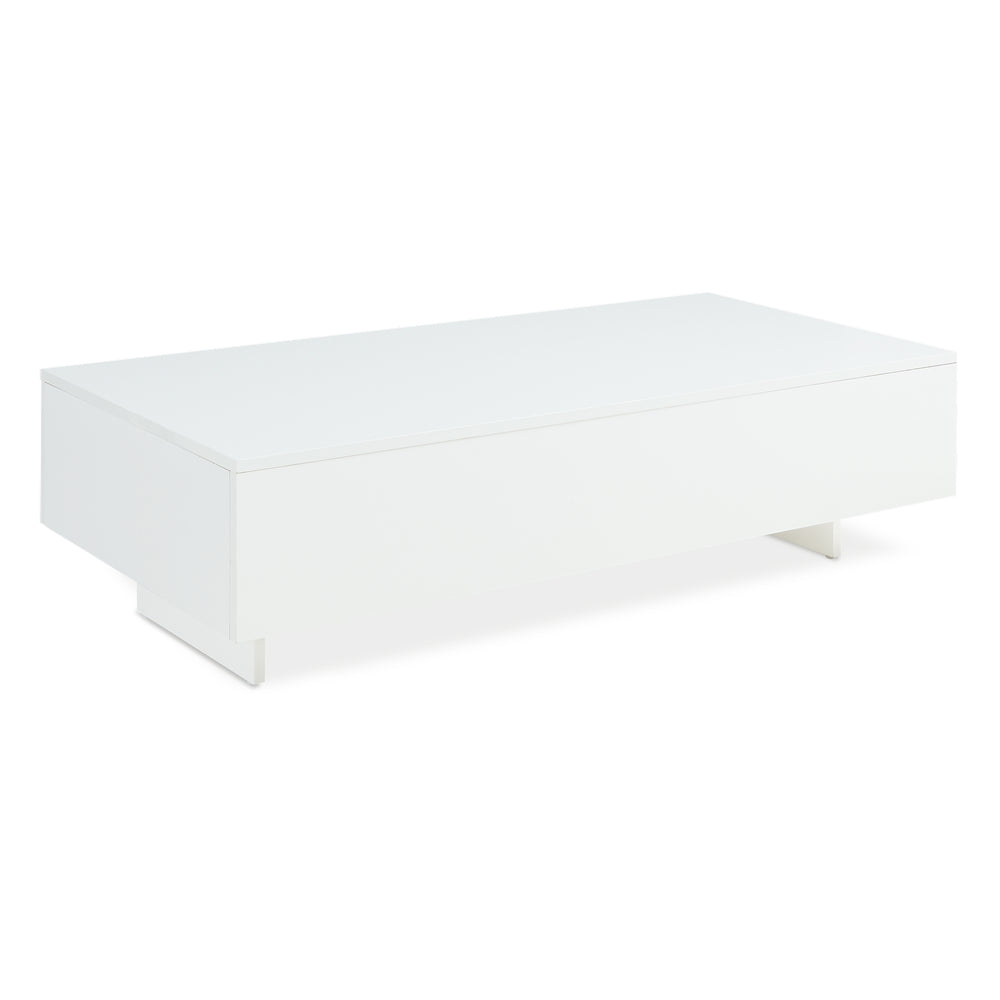 [en.casa] ® Sofabord Braunschweig-115x55x31cm højglans-melaminovertrukket spånplade - 15 mm-valgt model 