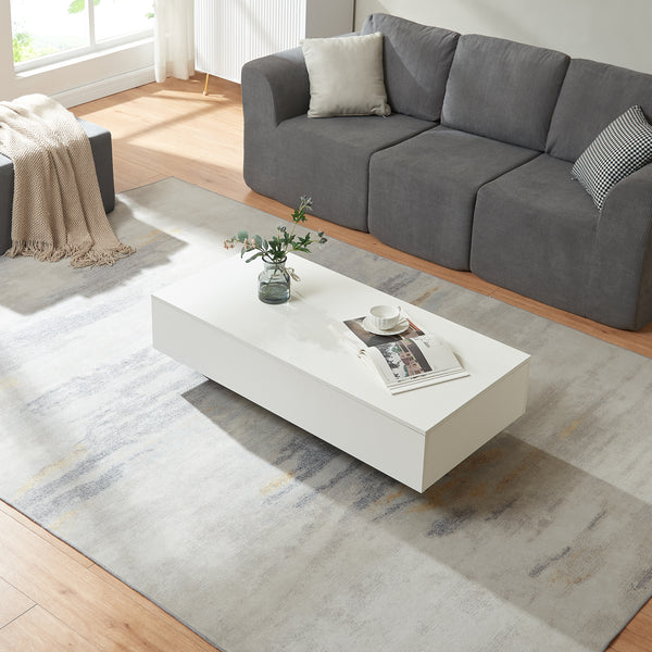 [en.casa] ® Sofabord Braunschweig-115x55x31cm højglans-melaminovertrukket spånplade - 15 mm-valgt model 