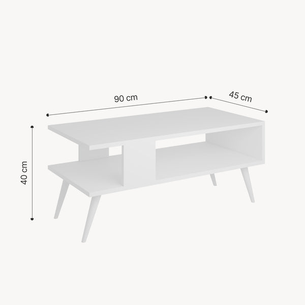 Sofabord Lycksele 40x90x45 cm i forskellige farver. [en.casa]