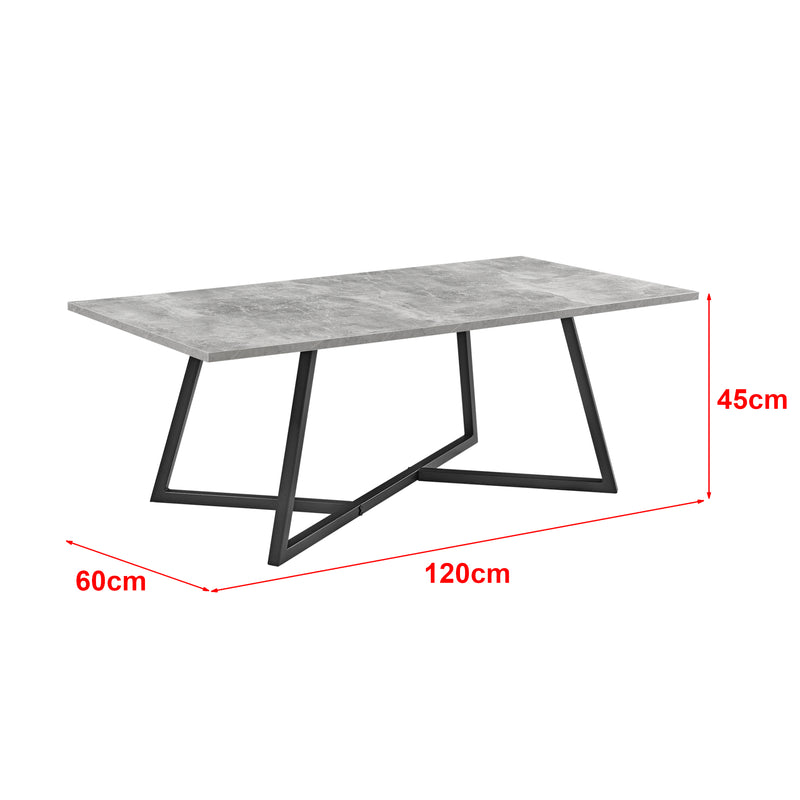 Målskitse Sofabord Mosta 120 x 60 x 45 cm forskellige farver farver en.casa