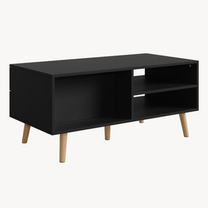 Sofabord Nand med 2 skuffer [en.casa]