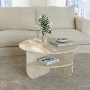 Sofabord Reykhon Ø80x41 cm [en.casa]