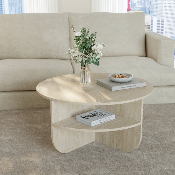 Sofabord Reykhon Ø80x41 cm [en.casa]