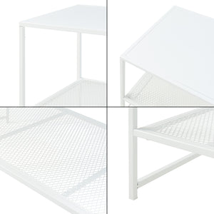 Sofabord Ruokolahti Stål 102x43x46cm [en.casa]