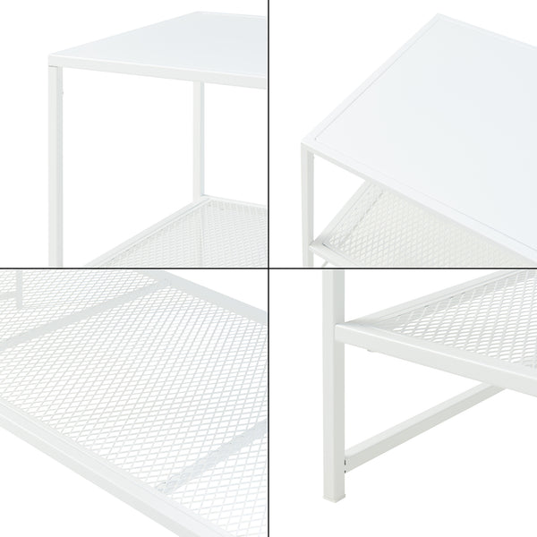 Sofabord Ruokolahti Stål 102x43x46cm [en.casa]