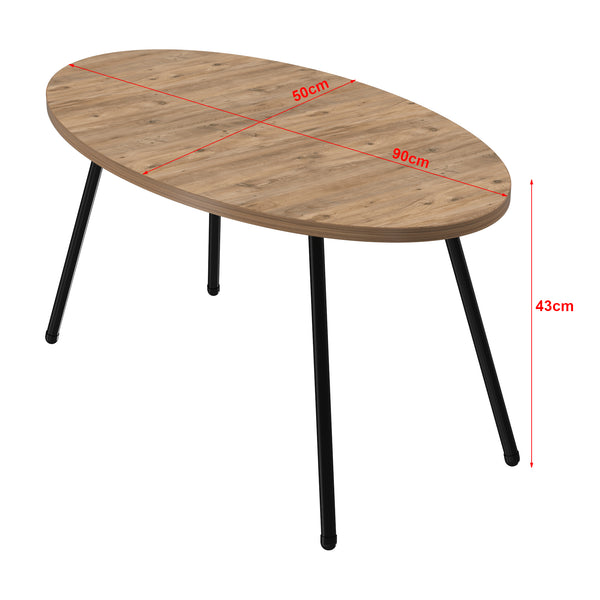 Sofabord Skærbæk 43 x 90 x 50 cm i forskellige farver [en.casa]