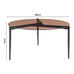 Sofabord Ulökantaa Ø80x40 cm [en.casa]