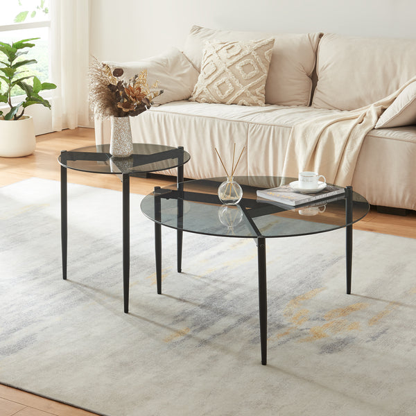 Sofabord Ulökantaa Ø80x40 cm [en.casa]