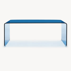 Sofabord Väsas 90x45x35 cm hærdet glas [en.casa]
