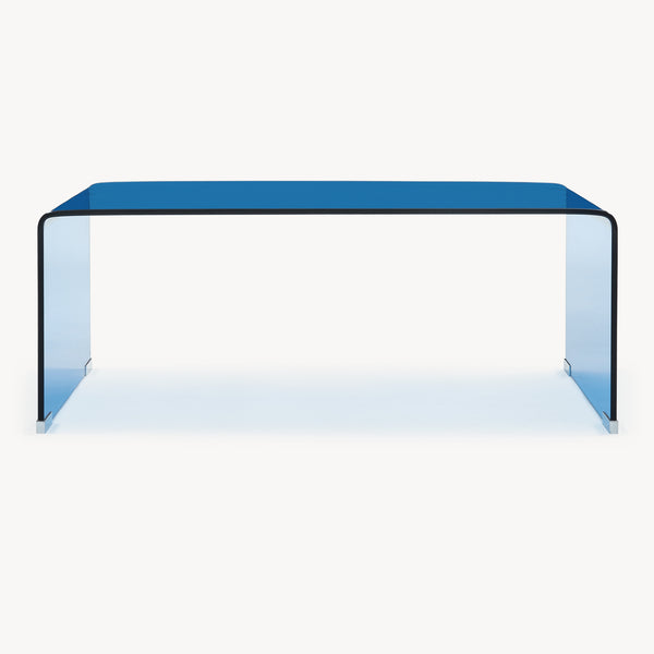 Sofabord Väsas 90x45x35 cm hærdet glas [en.casa]
