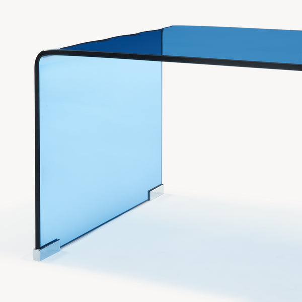 Sofabord Väsas 90x45x35 cm hærdet glas [en.casa]