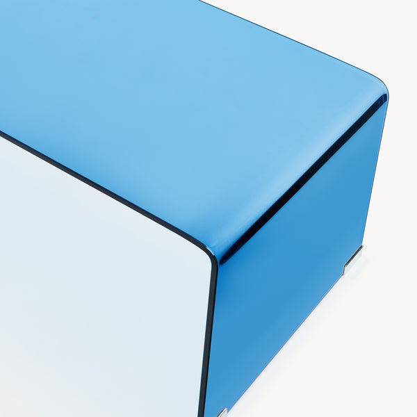 Sofabord Väsas 90x45x35 cm hærdet glas [en.casa]