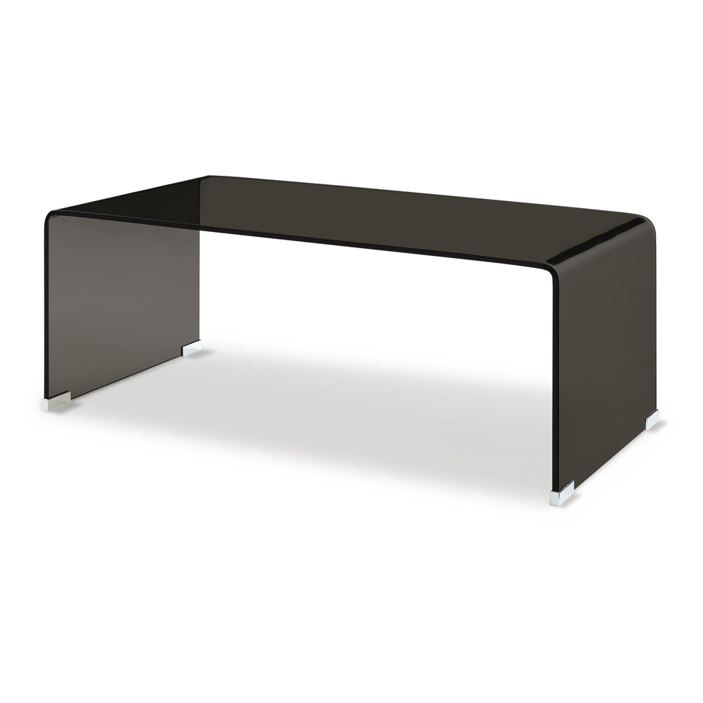 Sofabord Väsas 90x45x35 cm hærdet glas [en.casa]