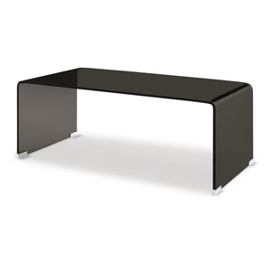 Sofabord Väsas 90x45x35 cm hærdet glas [en.casa]