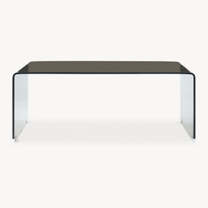 Sofabord Väsas 90x45x35 cm hærdet glas [en.casa]