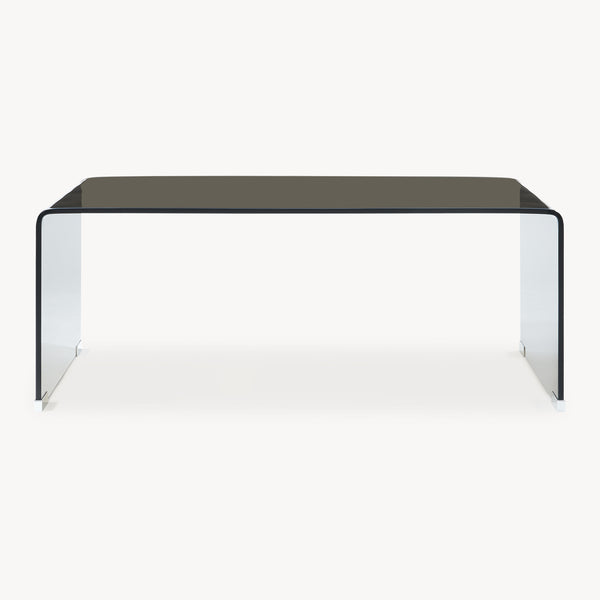 Sofabord Väsas 90x45x35 cm hærdet glas [en.casa]