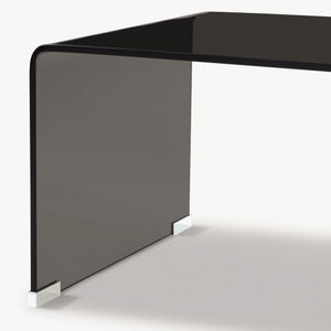 Sofabord Väsas 90x45x35 cm hærdet glas [en.casa]