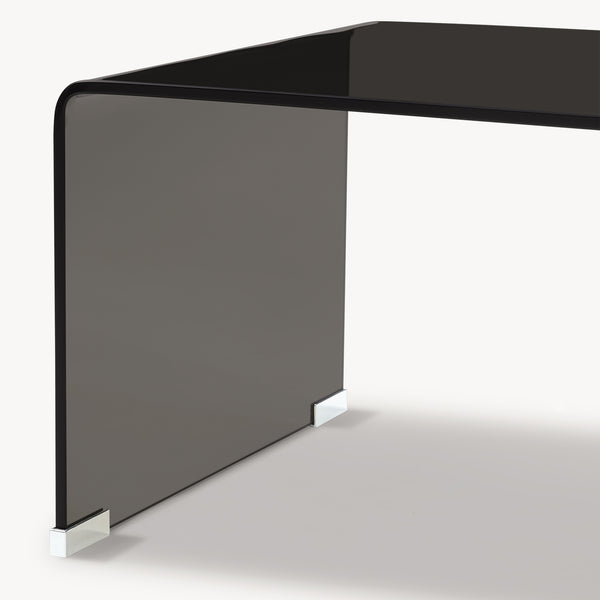 Sofabord Väsas 90x45x35 cm hærdet glas [en.casa]