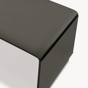 Sofabord Väsas 90x45x35 cm hærdet glas [en.casa]