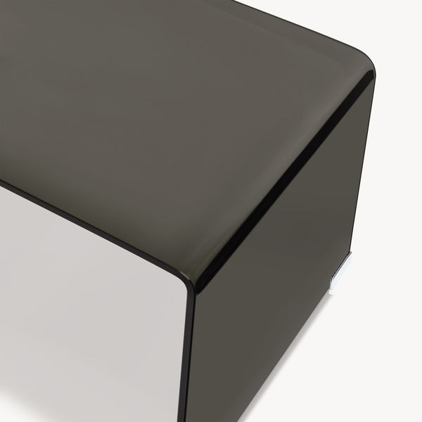 Sofabord Väsas 90x45x35 cm hærdet glas [en.casa]