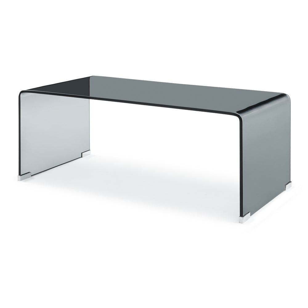 Sofabord Väsas 90x45x35 cm hærdet glas [en.casa]