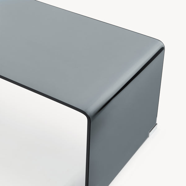 Sofabord Väsas 90x45x35 cm hærdet glas [en.casa]