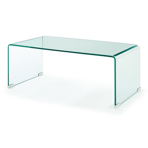 Sofabord Väsas 90x45x35 cm hærdet glas [en.casa]