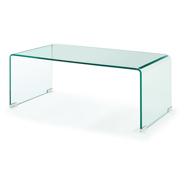 Sofabord Väsas 90x45x35 cm hærdet glas [en.casa]