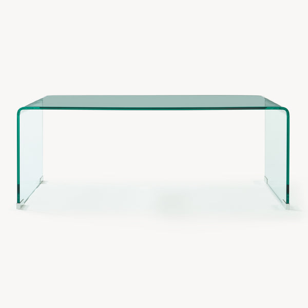 Sofabord Väsas 90x45x35 cm hærdet glas [en.casa]