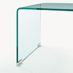 Sofabord Väsas 90x45x35 cm hærdet glas [en.casa]