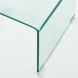 Sofabord Väsas 90x45x35 cm hærdet glas [en.casa]