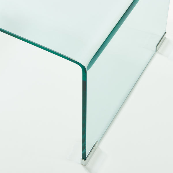 Sofabord Väsas 90x45x35 cm hærdet glas [en.casa]