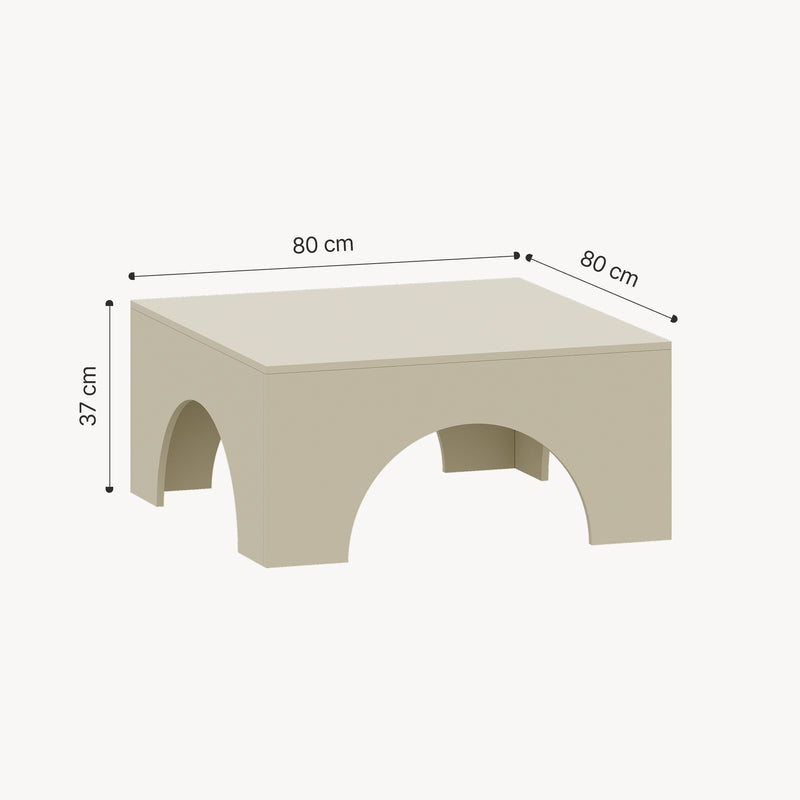 Målskitse Sofabord Vivatka 80x80x37 cm [en.casa]