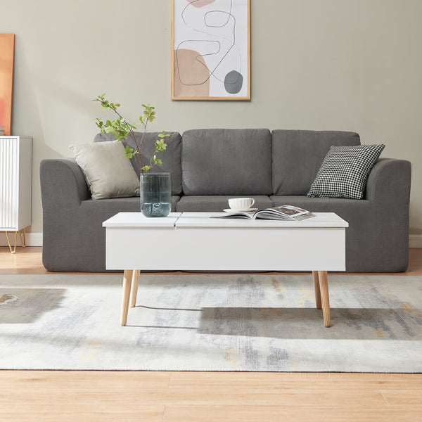 Sofabord med opbevaringsplads Flesen [en.casa]