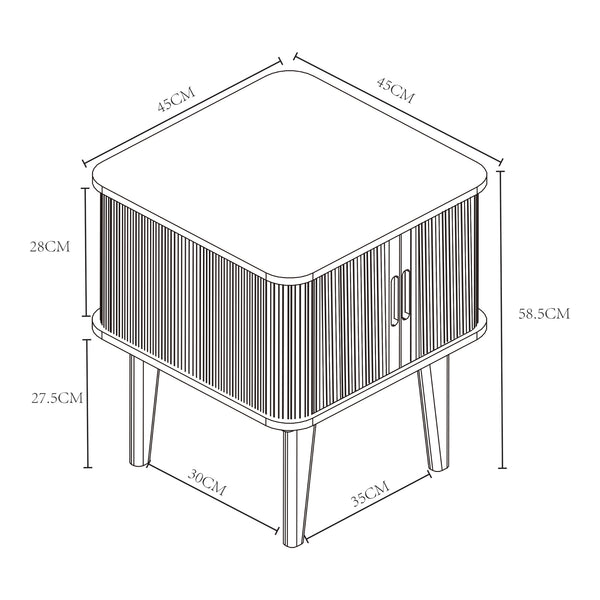 Tysvær sidebord [en.casa]