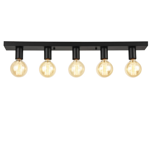 [lux.pro]® Stilig loftlampe - Korinth - 9x8x80cm - metal - sort