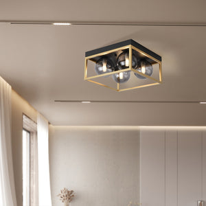 Loftlampe Widnes Sort / Guld farve [lux.pro] - premiumXL