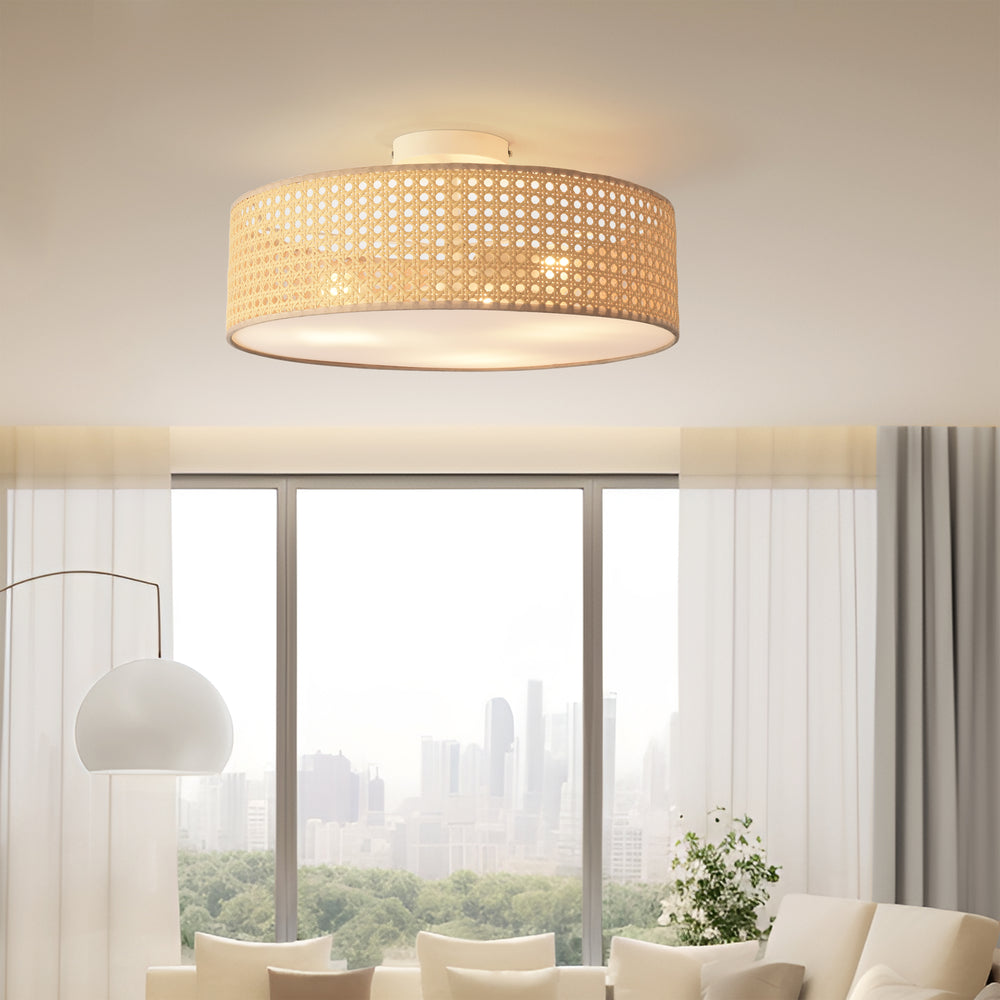 Loftlampe Ascot rattanlook [lux.pro] - premiumXL