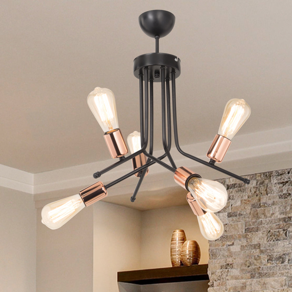 Loftslampe Halesowen 6xE27 metal i forskellige farver [lux.pro]
