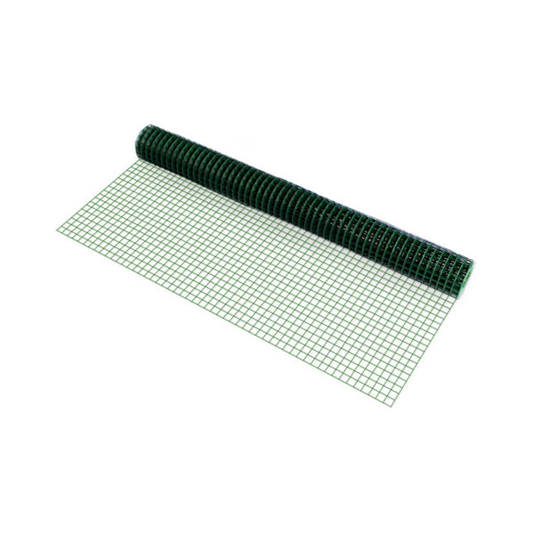 [pro.tec]® Trådhegn - trådnæt - 1x5m - forzinket stål - PVC-belagt - grøn - vælg variant