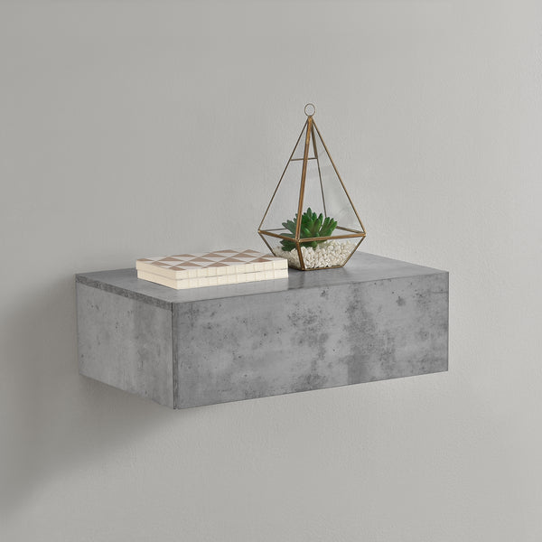 [en.casa]® Hylde/aflastningsbord Grethe - med skuffe - 46x30x15cm - i forskellige farver