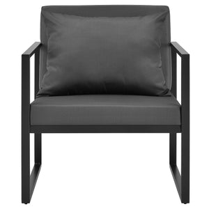 [casa.pro]®  Havam Sæt - Stol- Bænk - Sofabord hvid/sort Havam 