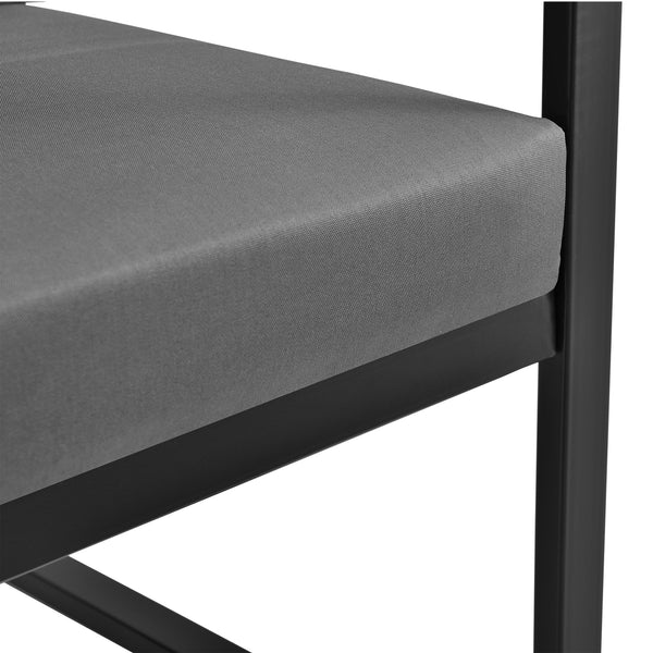 [casa.pro]®  Havam Sæt - Stol- Bænk - Sofabord hvid/sort Havam 