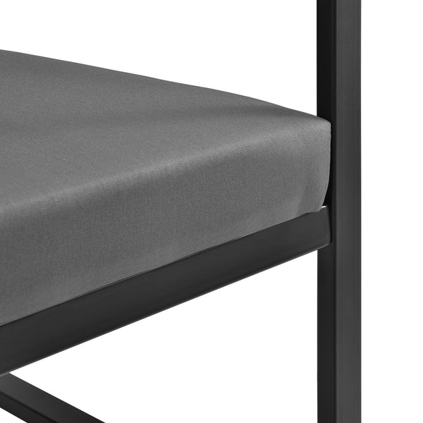 [casa.pro]®  Havam Sæt - Stol- Bænk - Sofabord hvid/sort Havam 