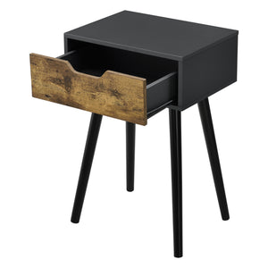 Östersund sidebord 60x40x30 cm med skuffe i forskellige farver farver en.casa