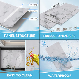 Brusevægssæt Bladel 120 x 60 cm [neu.haus]