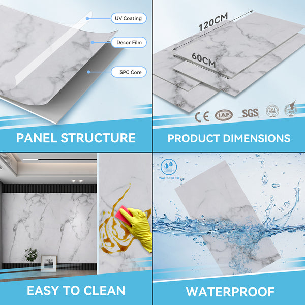 Brusevægssæt Bladel 120 x 60 cm [neu.haus]