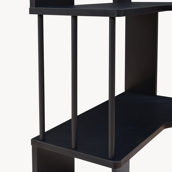 Hjørnehylde Afrel 160x54x54 cm [en.casa]